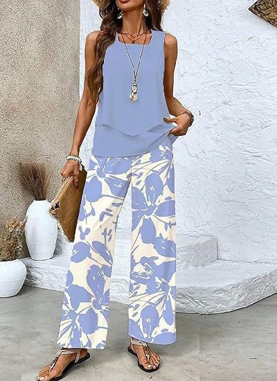 Women's Two-Piece Vest And Pants Set