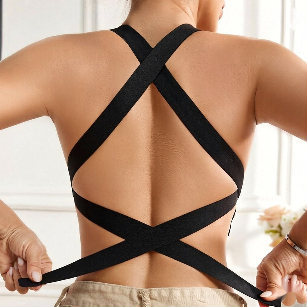 Side-opening Side-closing Push-up Womens Wireless Bra