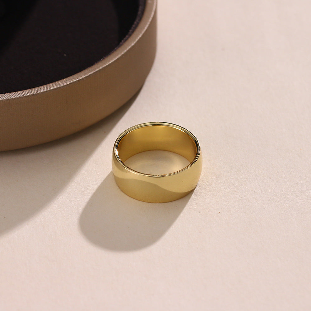 Smooth Silk Scarf Clip Minimalist Ring For Women