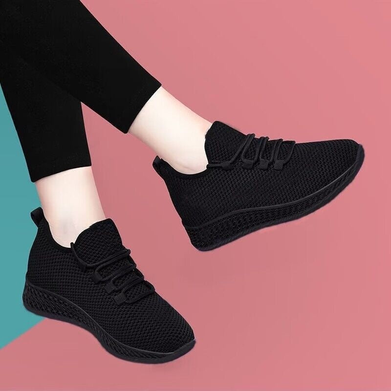 Women's Casual Black Work Shoes Deodorizing For Spring And Autumn