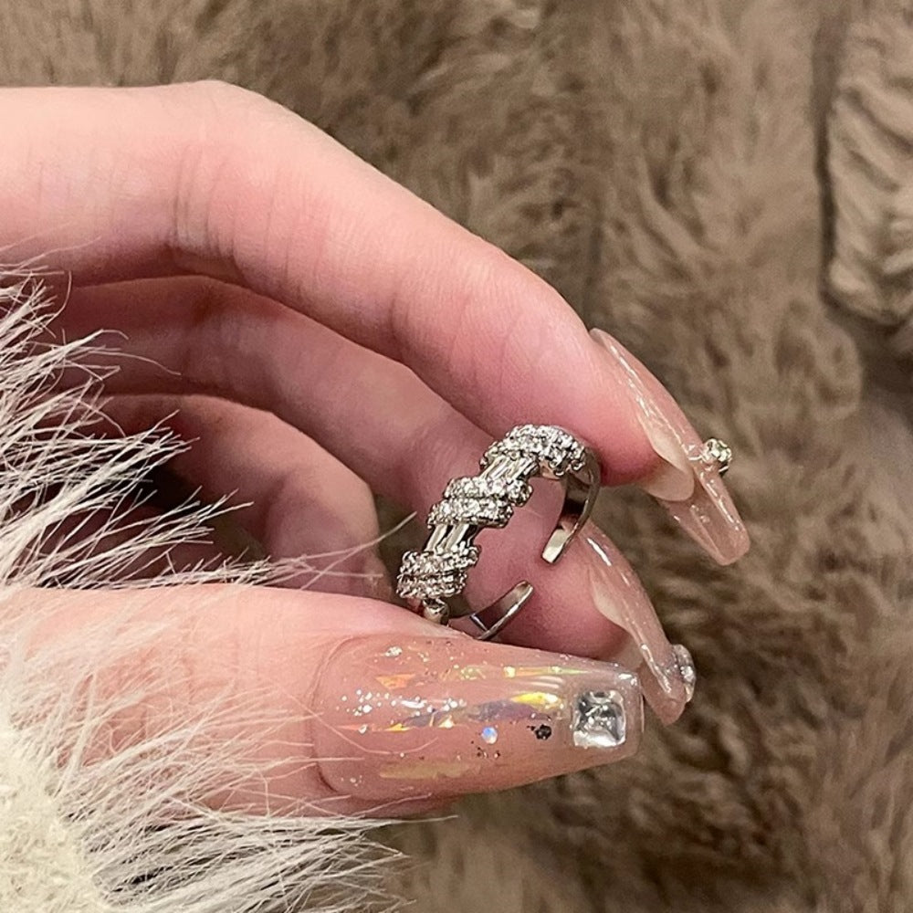 925 Sterling Silver Plain Band Ring Korean Retro Casual Style