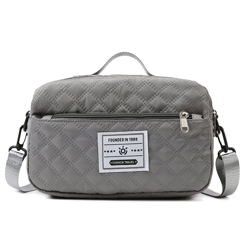 Large-Capacity Fitness Quilted Embroidered Yoga Bag
