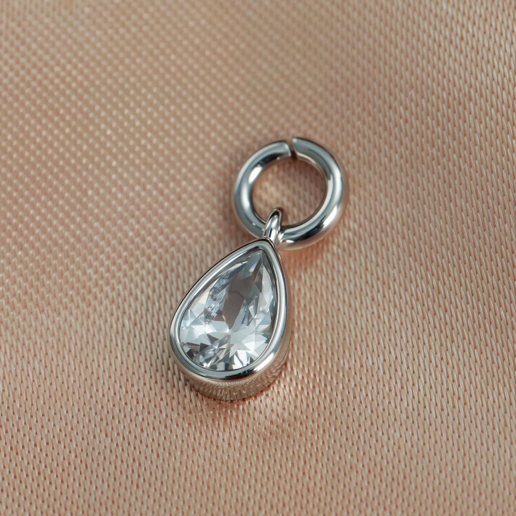 Fashionable Light-Luxury Waterdrop-Shaped Zircon Cluster Earrings