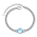 Moonstone Heavy-Duty Double-Clasp Bracelet For Women