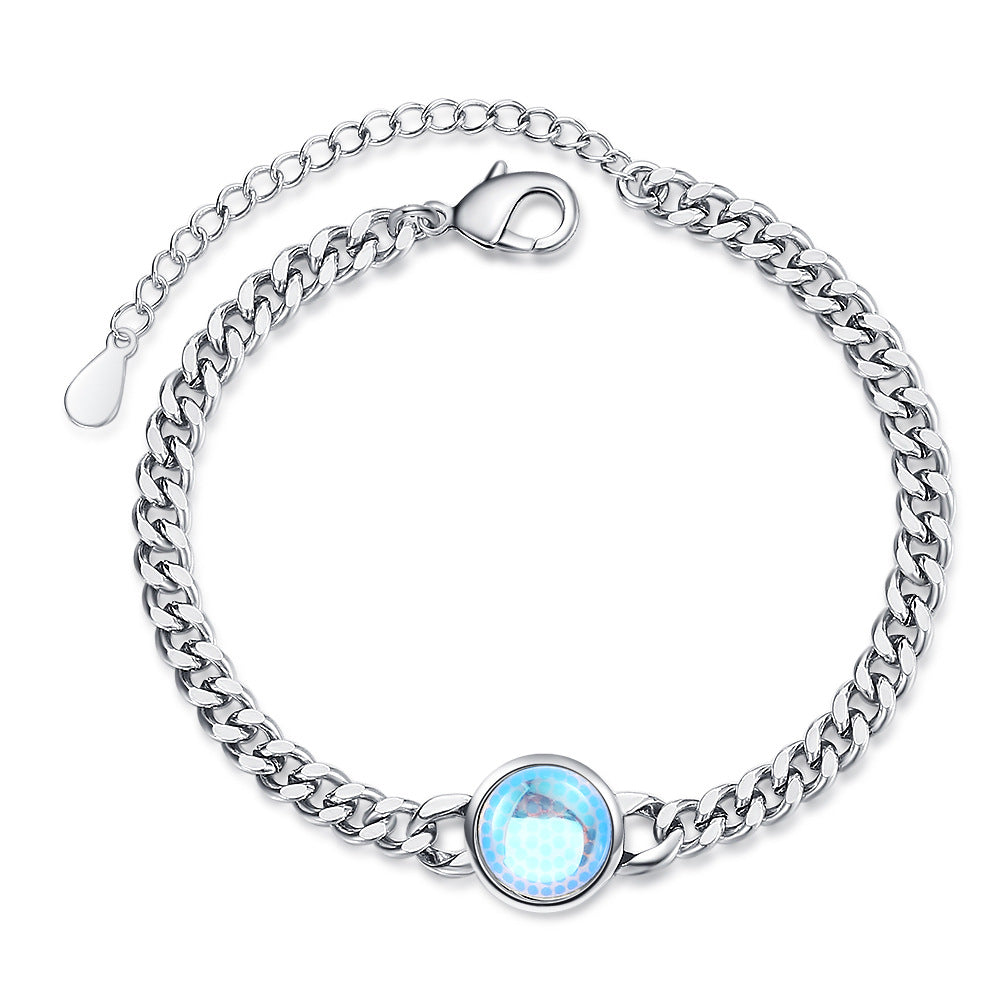 Moonstone Heavy-Duty Double-Clasp Bracelet For Women