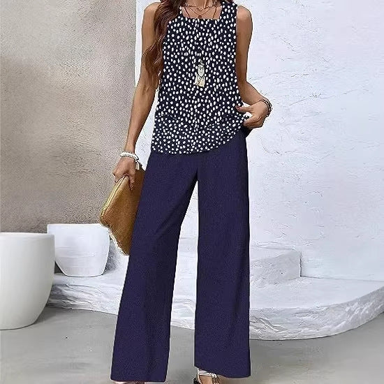 Women's Two-Piece Vest And Pants Set