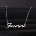 Name Real Gold Plated English Letters And Numbers Necklace