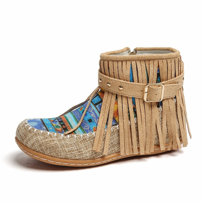 European And American-style Tassel-buckle Fashion Boots, Women's Dr Martens Boots