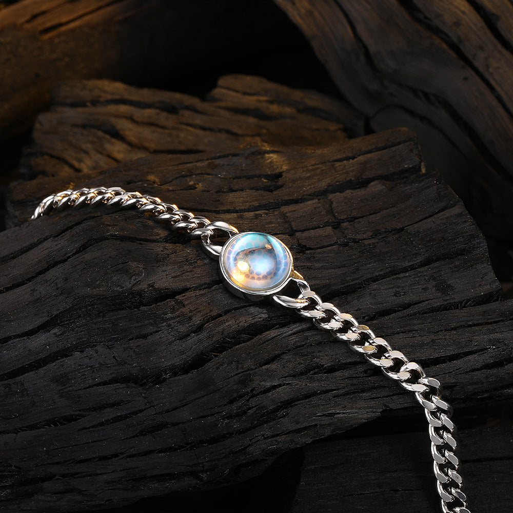 Moonstone Heavy-Duty Double-Clasp Bracelet For Women