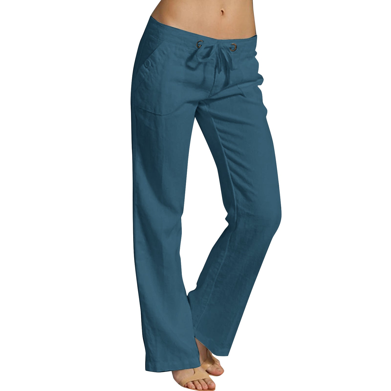 European And American-style Solid-color Womens Loose Casual Pants Womens Trousers