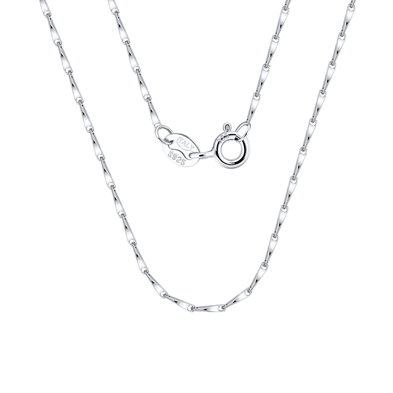 925 Sterling Silver Italian Sterling  Chain Necklace - Classic Design & Craftsmanship
