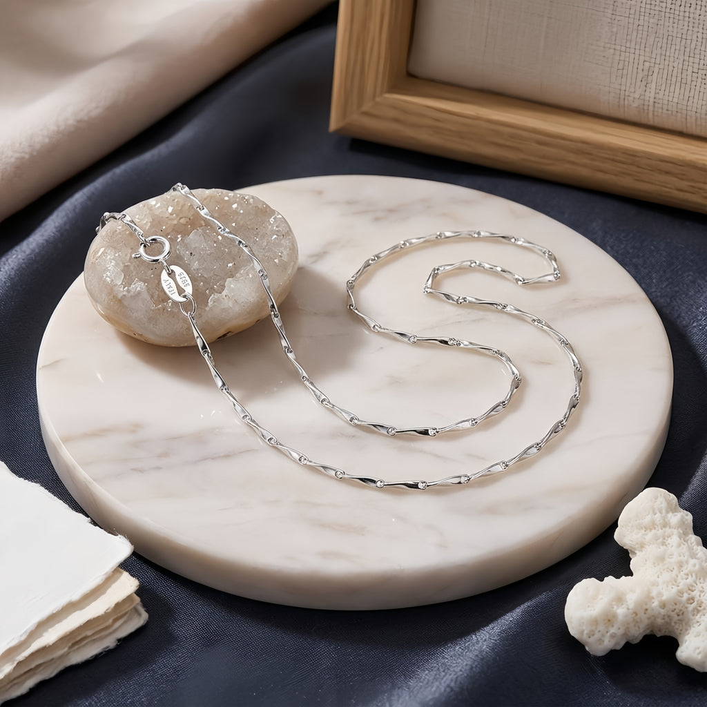 925 Sterling Silver Italian Sterling  Chain Necklace - Classic Design & Craftsmanship