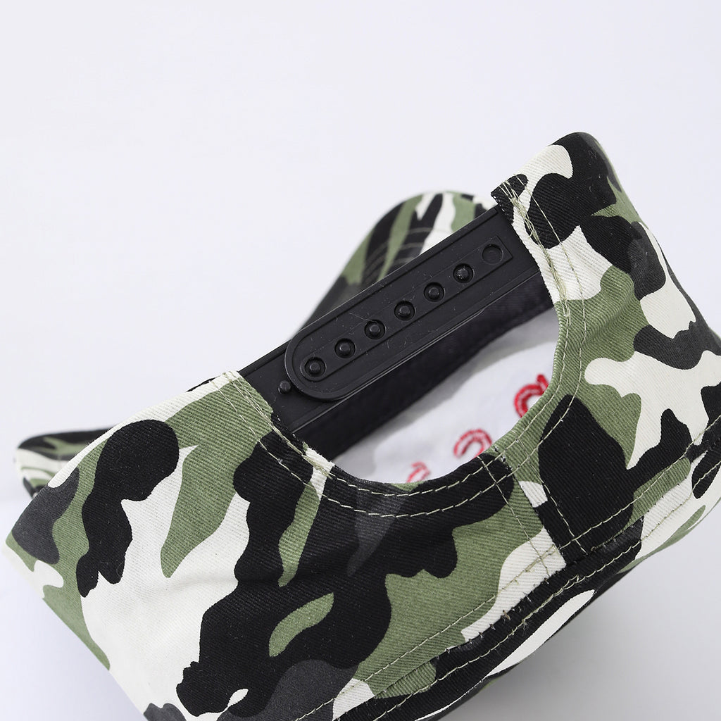 Camouflage Leopard Print Letter Embroidery Rhinestone Trendy Flat-top Baseball Cap Suitable For Outdoor Outings, Travel And Daily Use