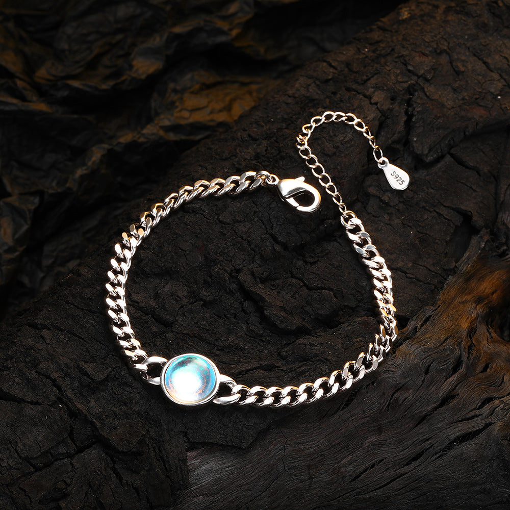 Moonstone Heavy-Duty Double-Clasp Bracelet For Women
