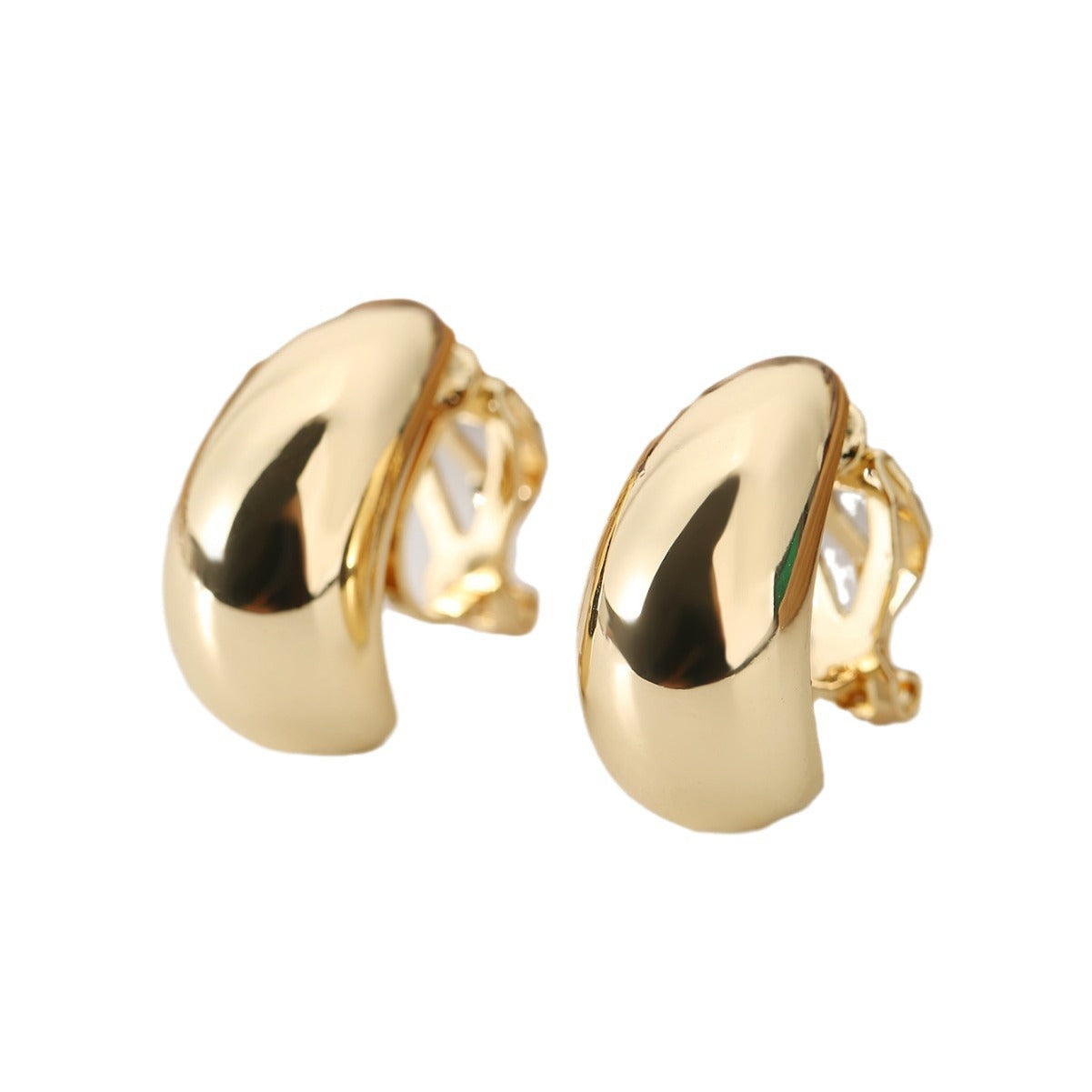 French-style Minimalist Luxury Waterdrop-shaped Ear Clips, No Piercing Required, High-end Aesthetic