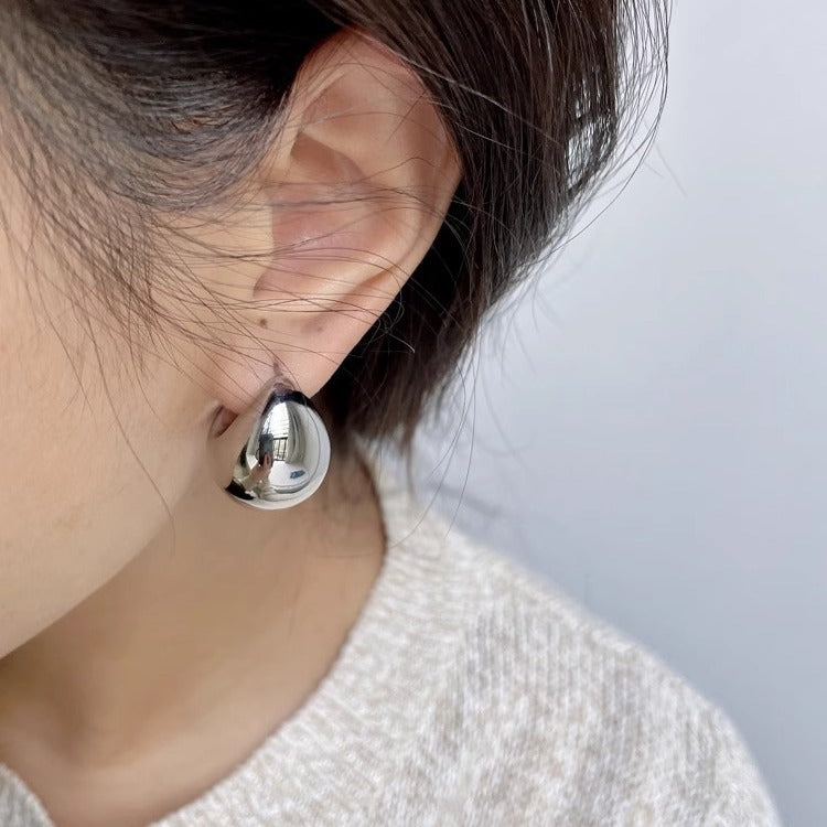 Metal Water Drop Earrings For Women
