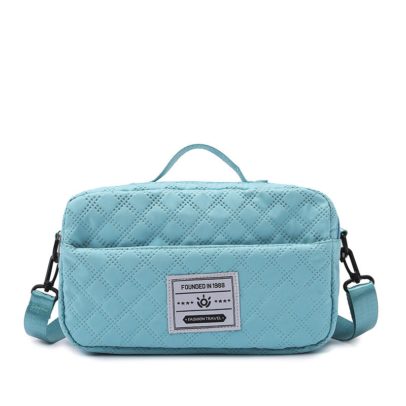 Large-Capacity Fitness Quilted Embroidered Yoga Bag