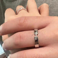 Premium Retro Craft Silver Ring, High-quality Anti-fade Niche Design For Women